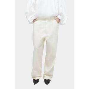 NEW CORDERA cotton straight pants in natural
